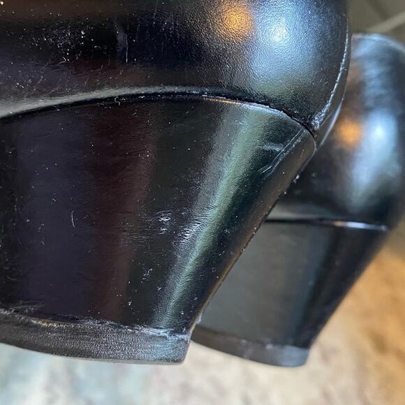 Silvia Fiorentina Cap Toe Blk Luxury Suede Leather Spectator Heel Italy 9.5N - Picture 14 of 15